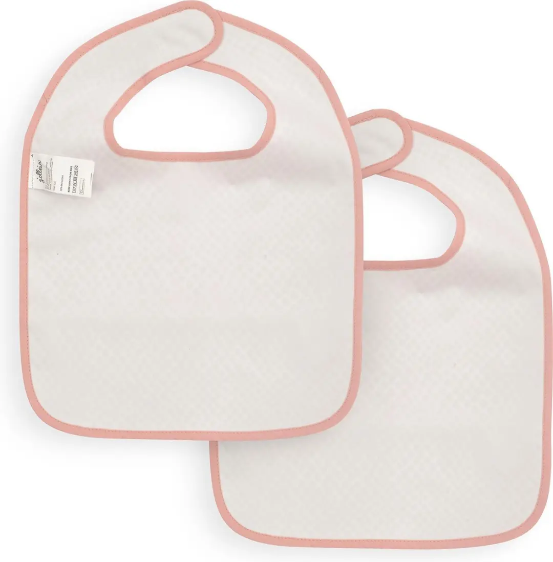 Jollein Slab Waterproof Snake - Pale Pink - 2 Stuks