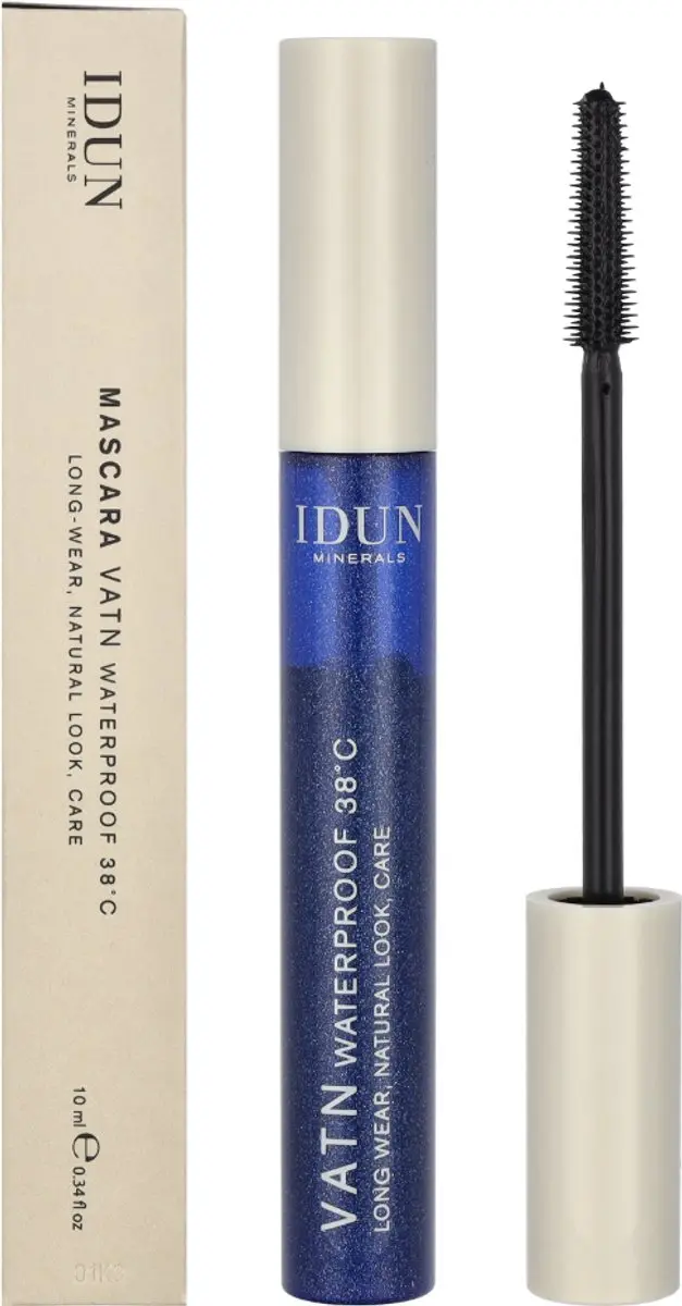 Idun Minerals Mascara Vatn Waterproof - Zwart 10ml - afbeelding 6 van 6