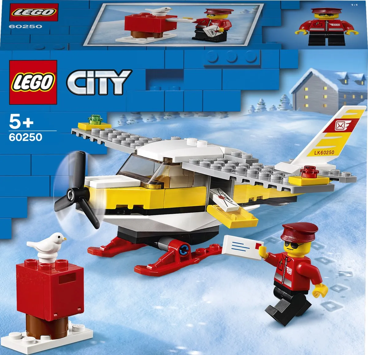 LEGO City Postvliegtuig 60250 - 74 Stukken - afbeelding 6 van 6