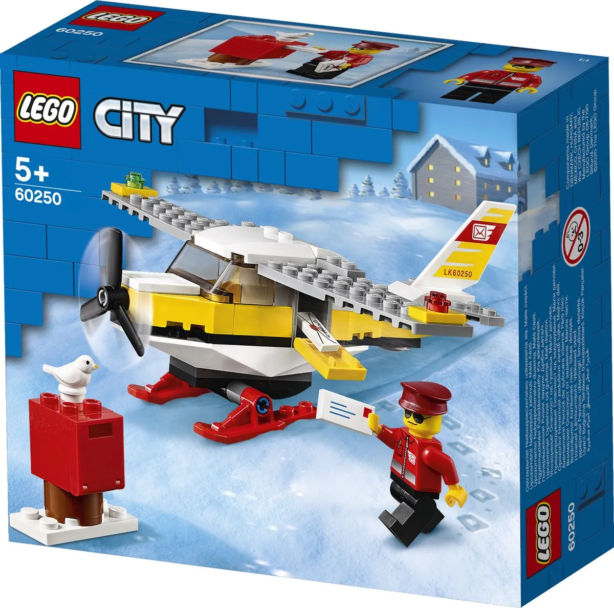 LEGO City Postvliegtuig 60250 - 74 Stukken