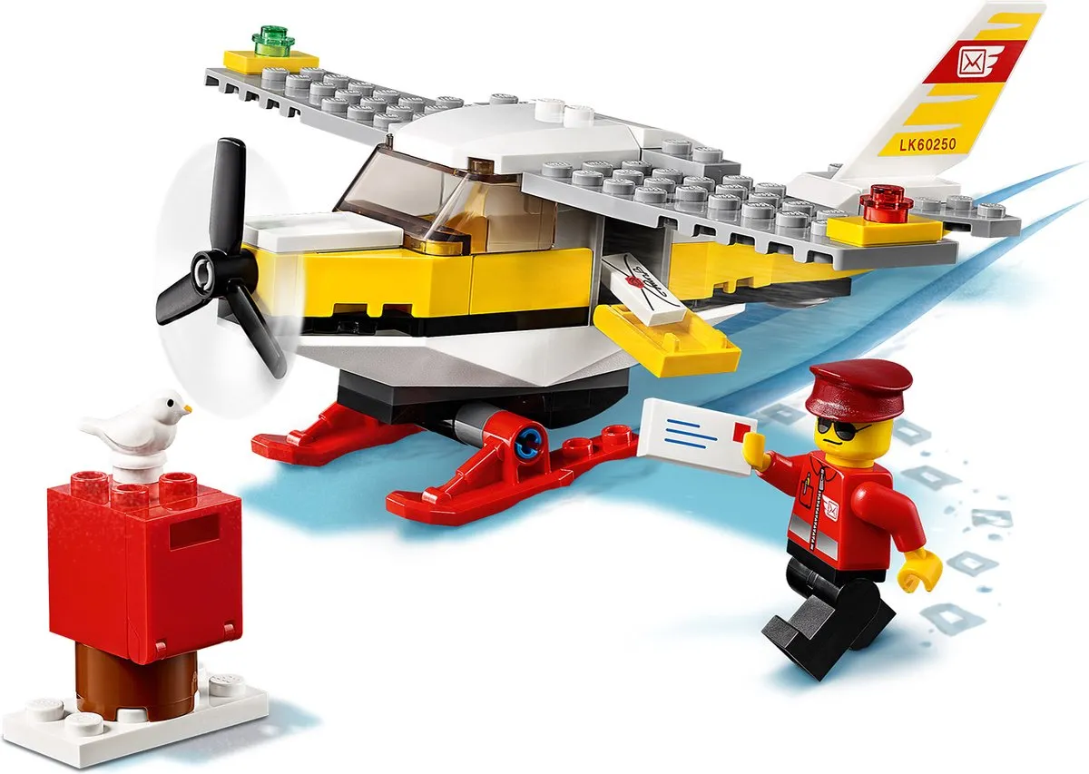 LEGO City Postvliegtuig 60250 - 74 Stukken