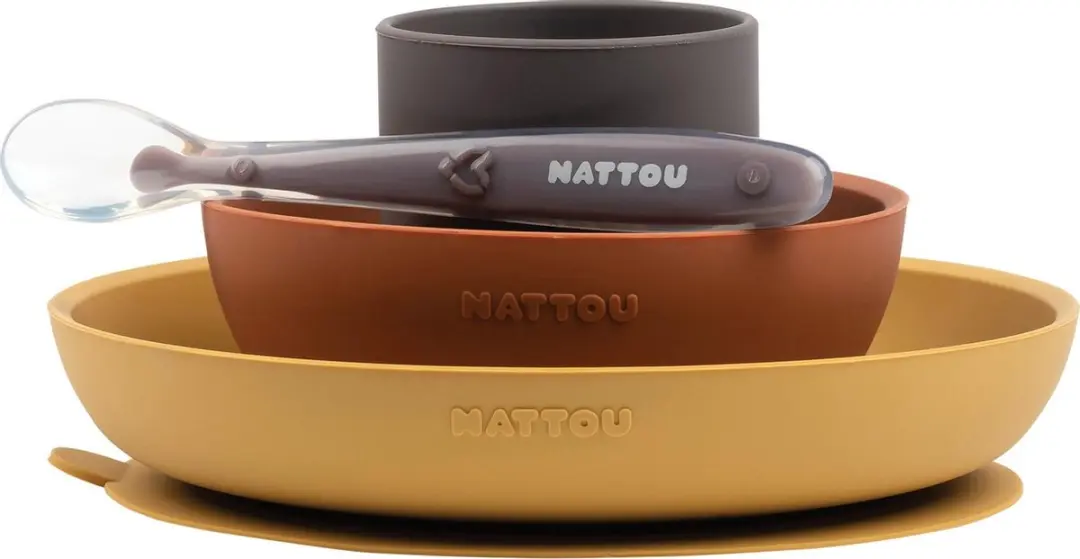 Nattou Siliconen Servies 4-delig
