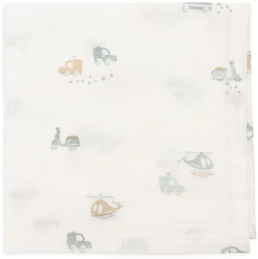 Jollein Hydrofiel Monddoekje 31x31cm - 3 Stuks - On The Go