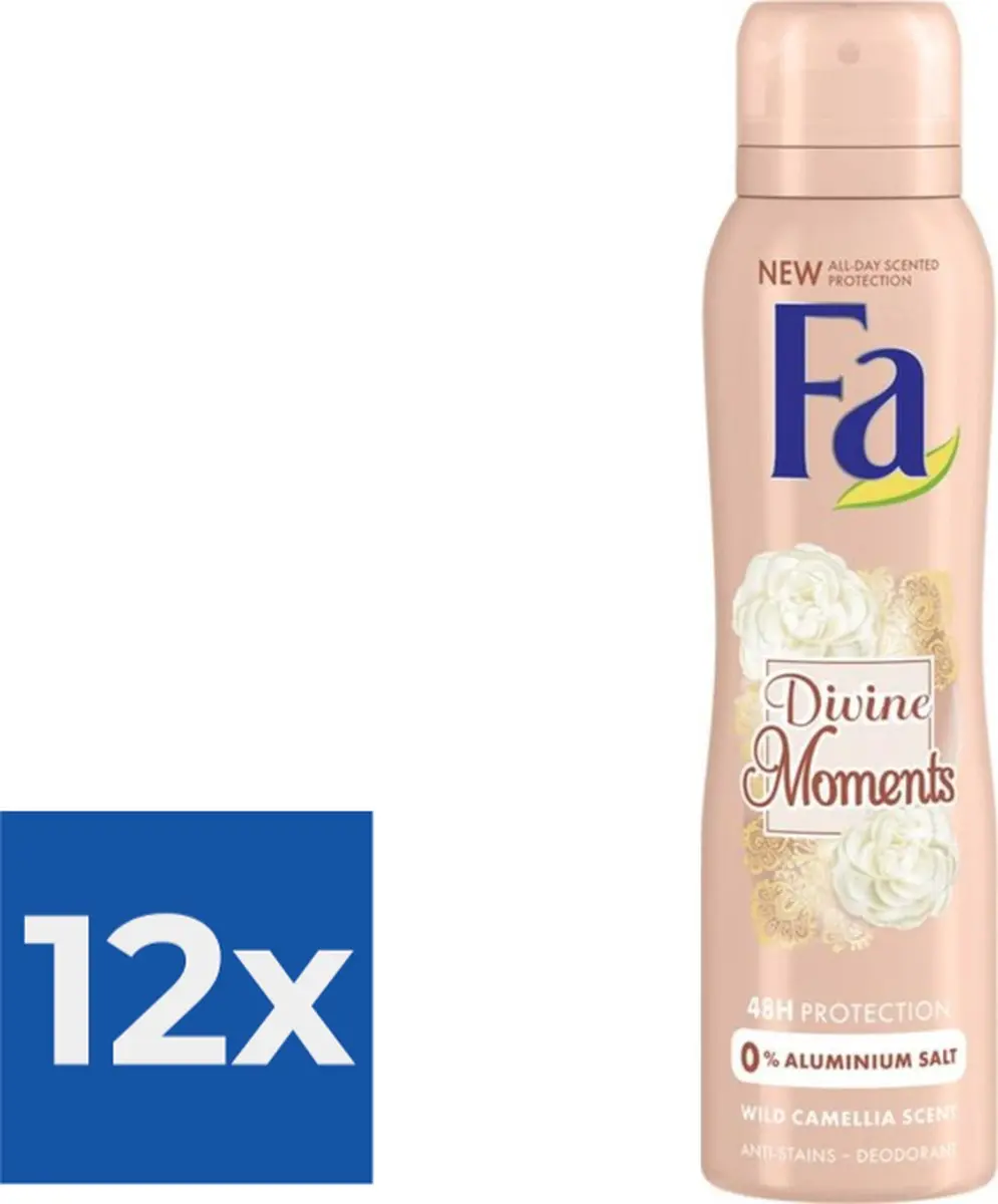 Fa Divine Moments Deodorant Spray 150ml - 12 Stuks