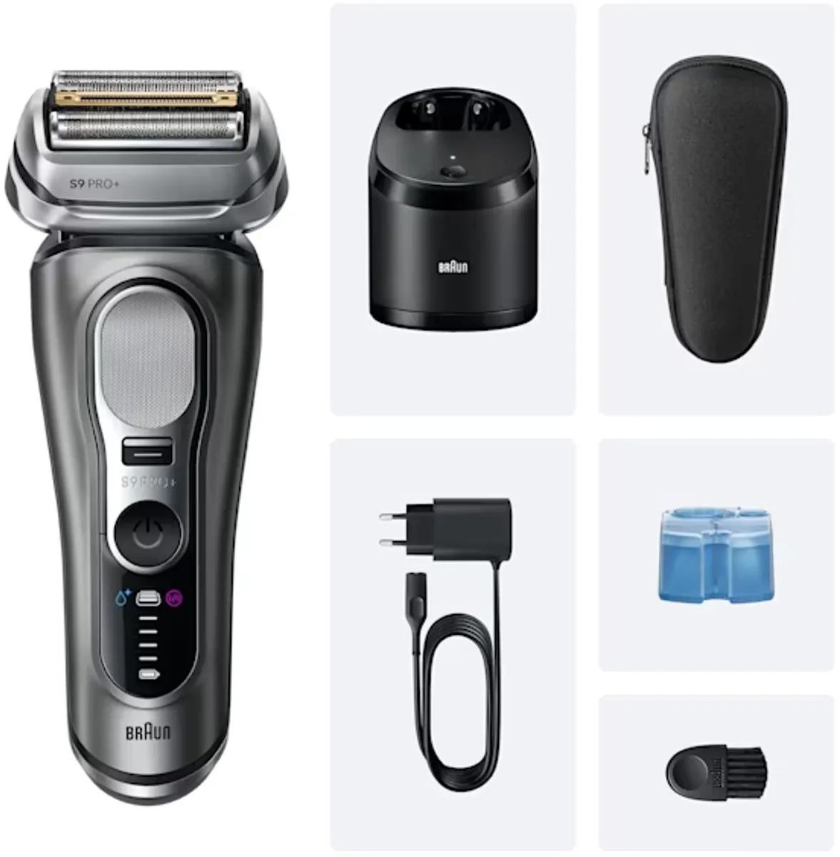Braun Series 9 Pro+ 9655cc Scheerapparaat - 5 Mesjes - Grijs
