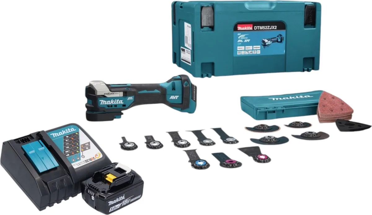 Makita DTM52T1JX2 Multifunctioneel Accugereedschap 18V