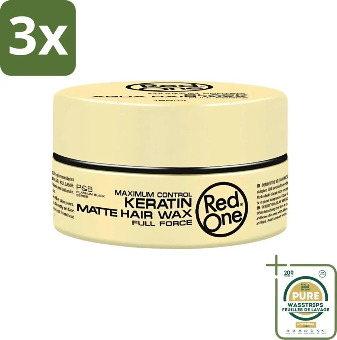 Red One Keratin Matte Haarwax 450ml (3x150ml)