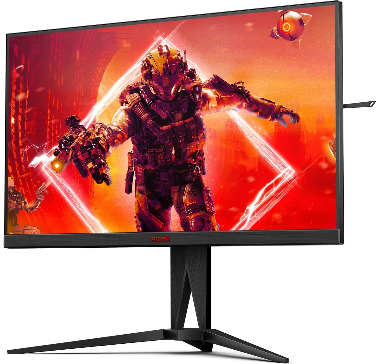 AOC AG275QZN/EU Quad HD Monitor 27" - Zwart/Rood