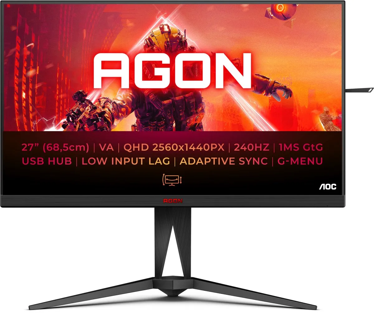 AOC AG275QZN/EU Quad HD Monitor 27"