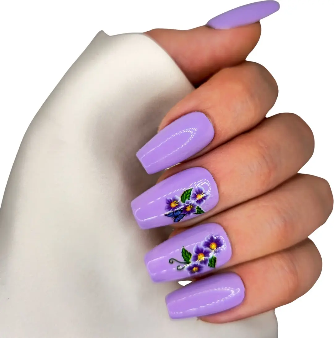 SD Press on Nails B-95 Medium Coffin Nagelset