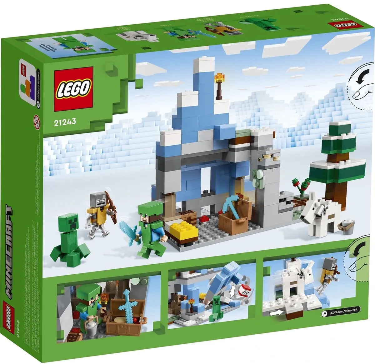 LEGO Minecraft De IJsbergtoppen Bouwspeelgoed 21243 - Meerkleurig