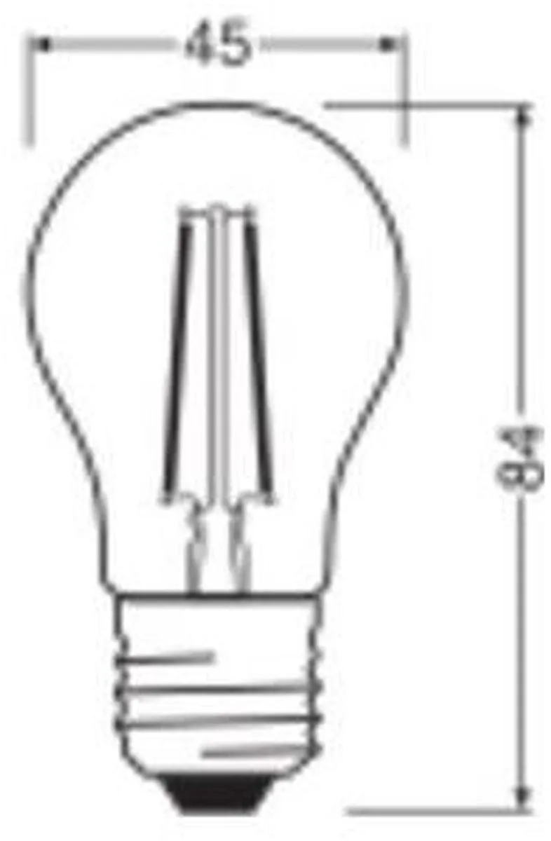 LEDVANCE Classic P45 E27 1.8W 250lm - Warm wit