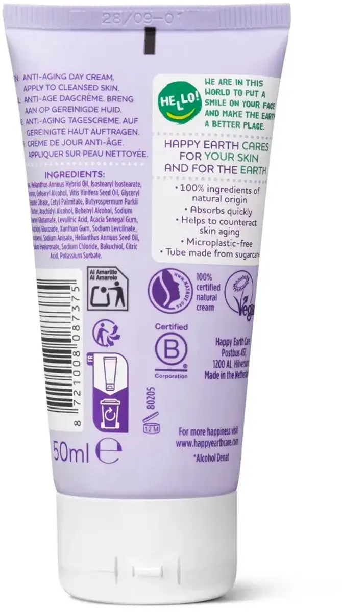 Happy Earth Anti-Age Dagcrème 50ml