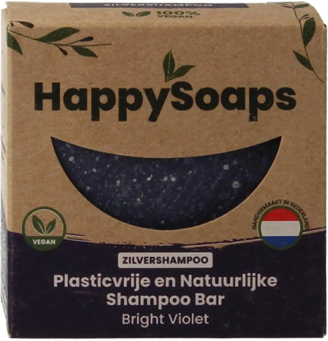 HappySoaps Bright Violet Haar Shampoo Bar 70g