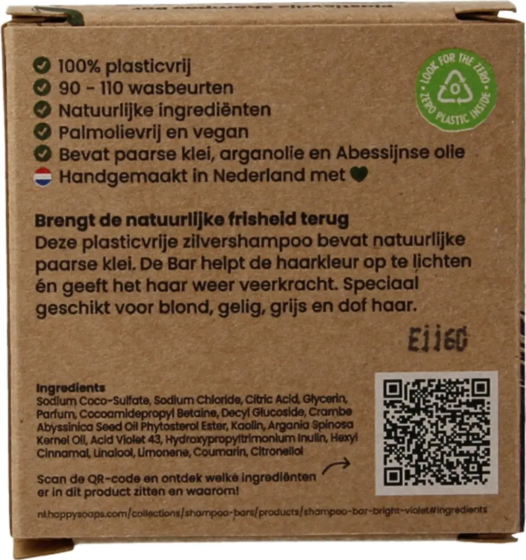 HappySoaps Bright Violet Haar Shampoo Bar 70g