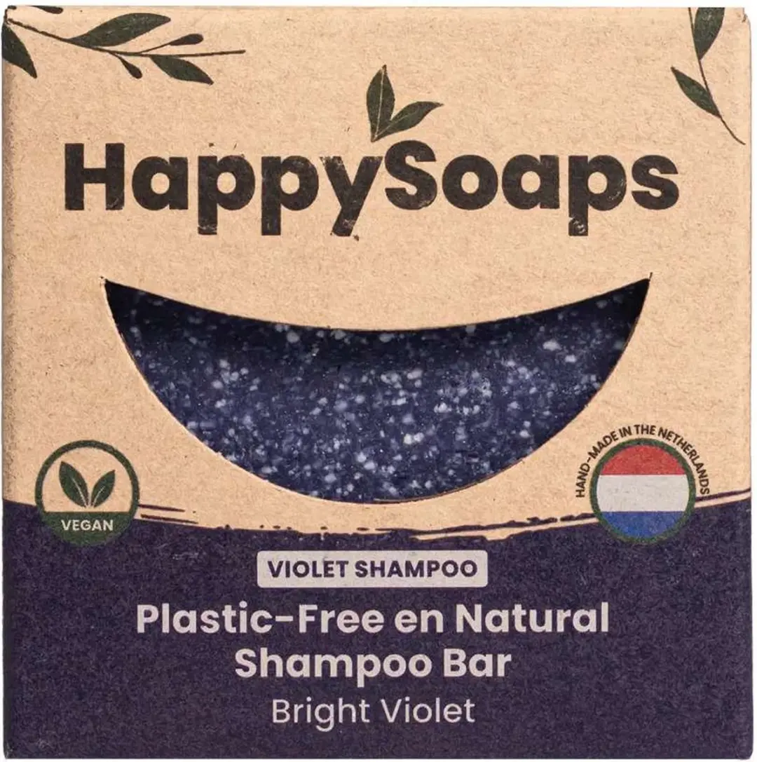 HappySoaps Bright Violet Haar Shampoo Bar 70g