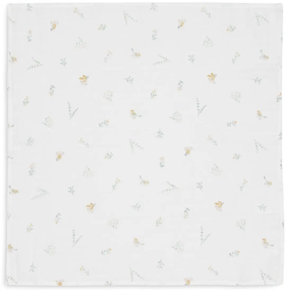 Jollein Hydrofiele Doek Small 70x70cm Lovely Birds - 3 Stuks