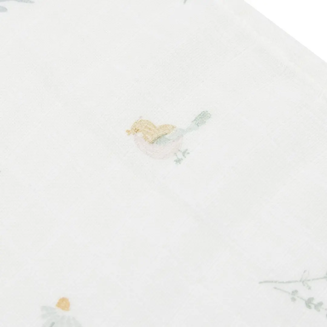 Jollein Hydrofiele Doek Small 70x70cm Lovely Birds - 3 Stuks
