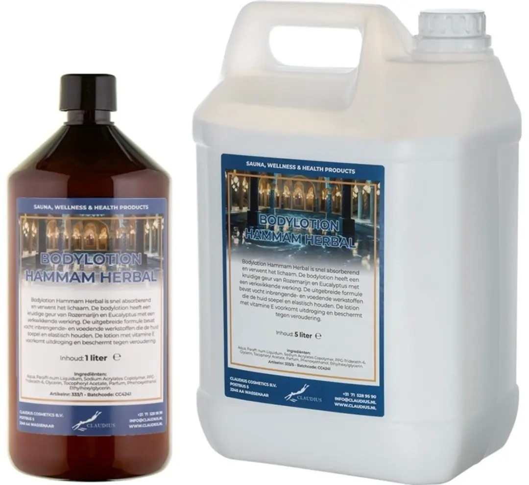 Splashbox Cosmetics Hammam Herbal Bodylotion - 6 Liter (2x1L + 5L)