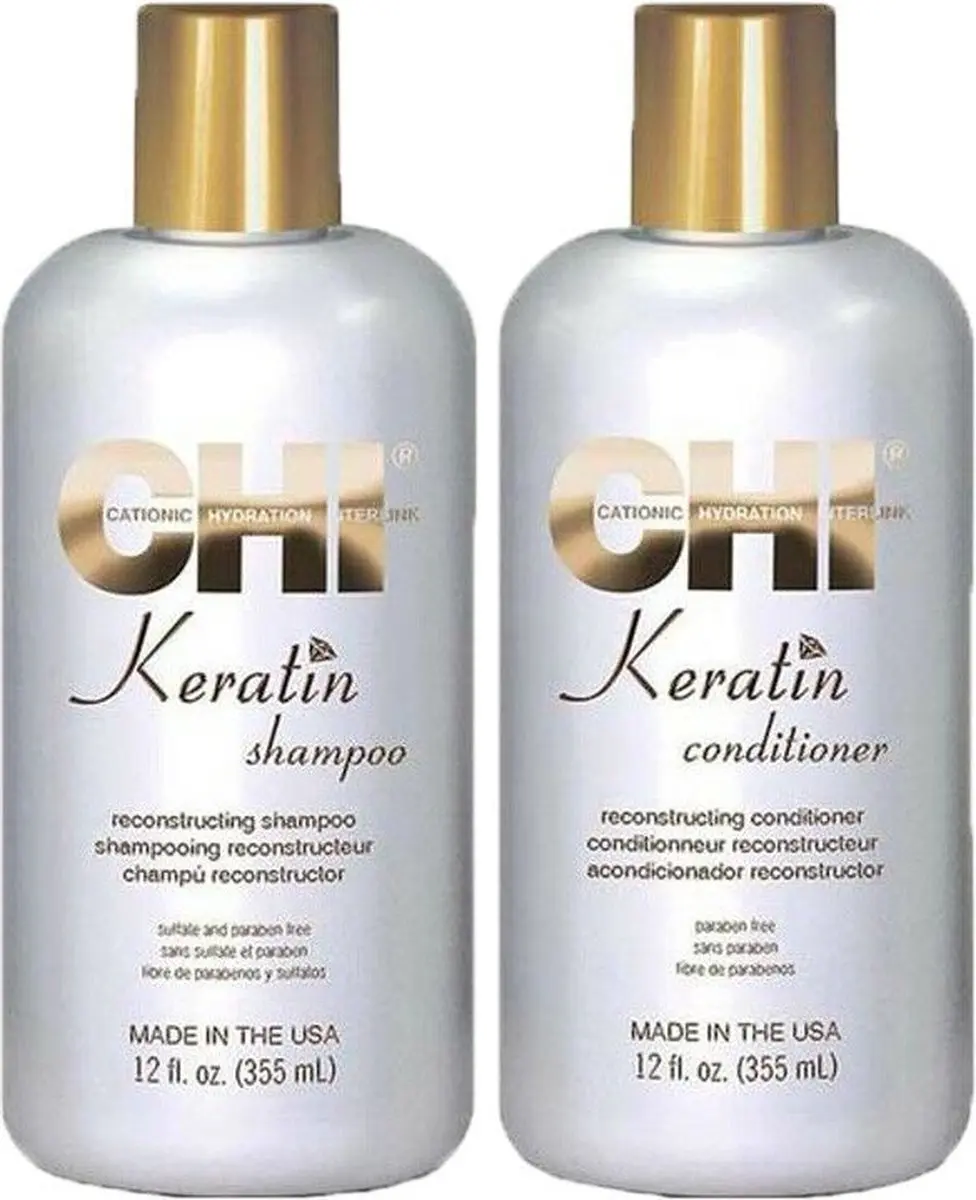 Chi Natural Life Keratin Shampoo & Conditioner 355ml