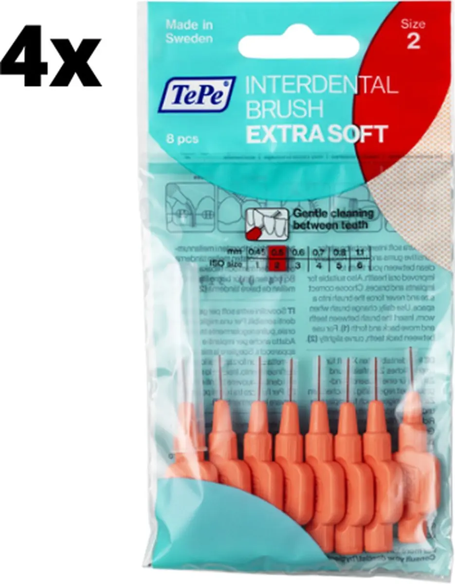 TePe Extra Soft Lichtrood 0,5mm