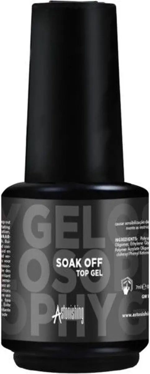 Astonishing Gelosophy Soak Off Top Gel 7ml