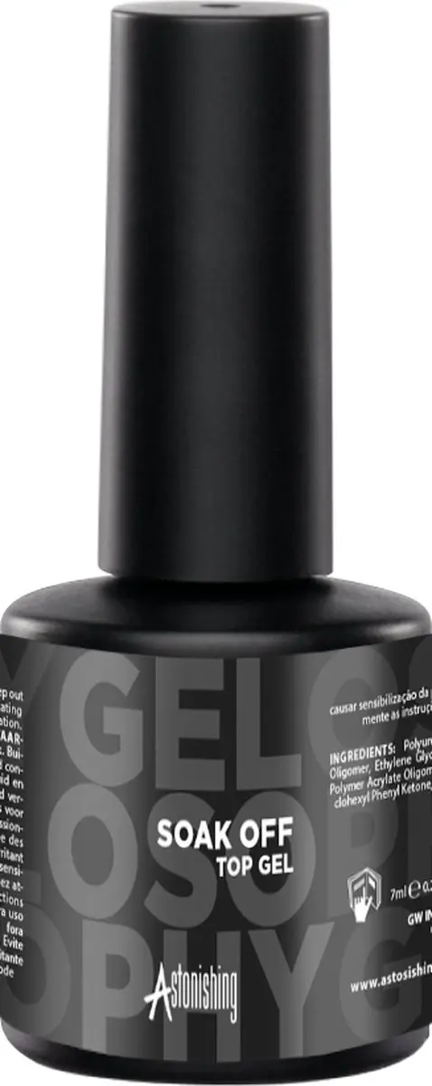 Astonishing Gelosophy Soak Off Top Gel 7ml
