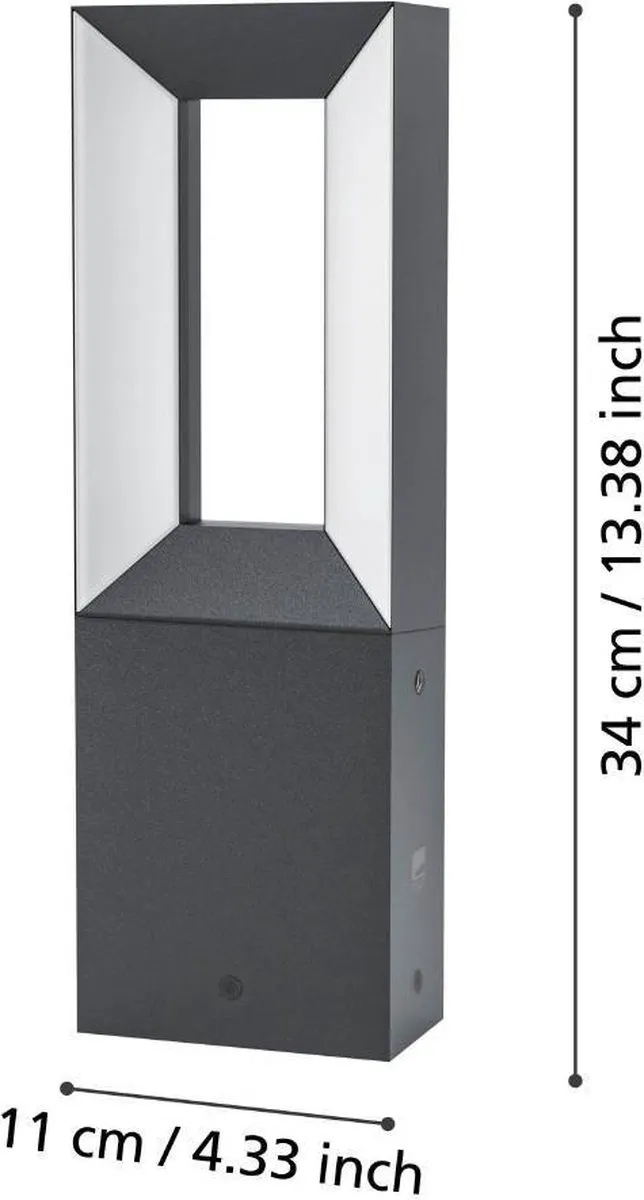 Eglo Riforano Sokkellamp 11cm - Zwart
