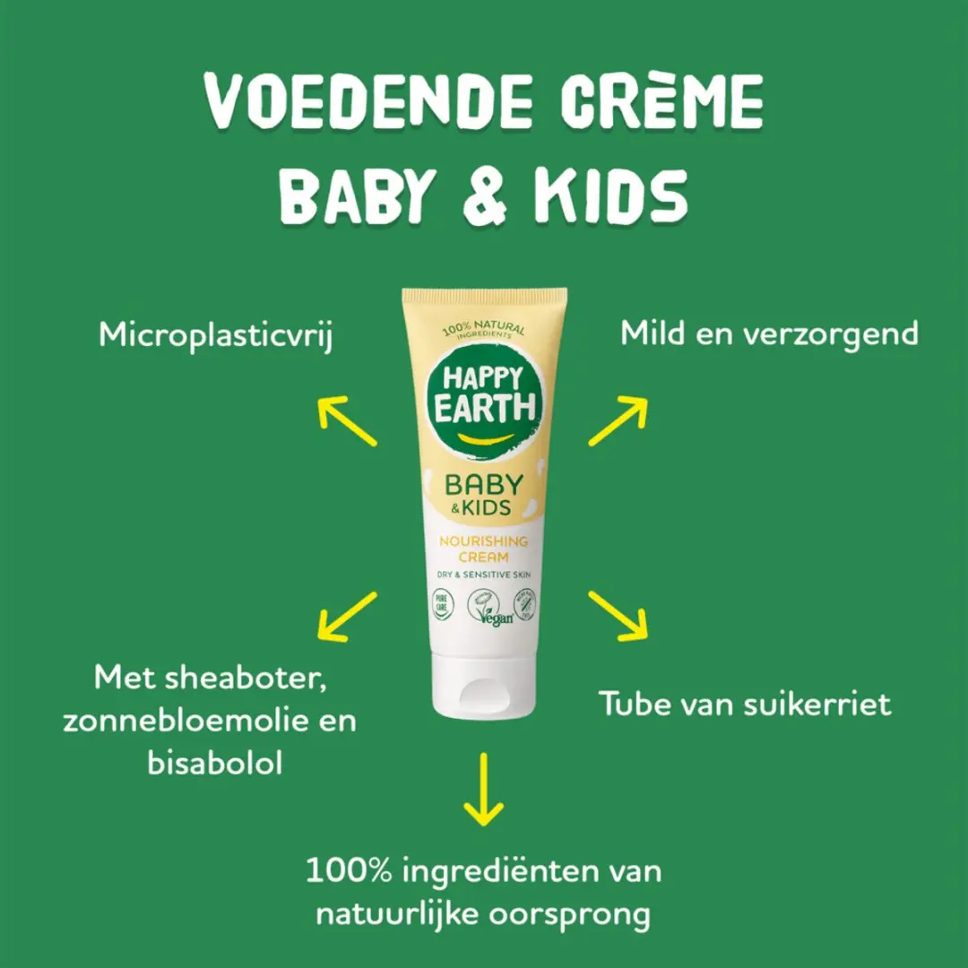 Happy Earth Baby & Kids Voedende Crème 75ml