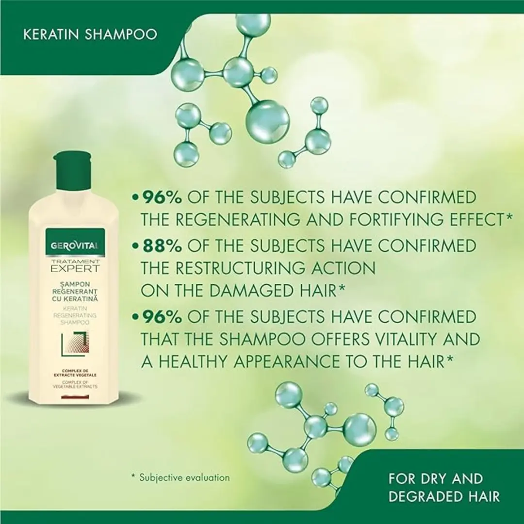 Gerovital Regenerating Keratine Shampoo 250ml - Droog/Beschadigd Haar