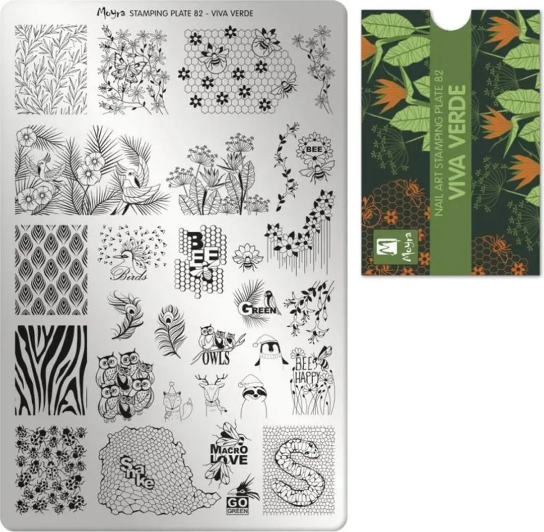 Moyra Stamping Plate 82 Viva Verde