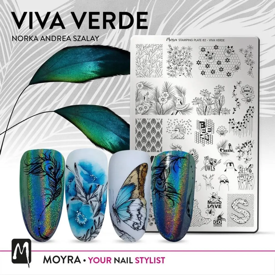 Moyra Stamping Plate 82 Viva Verde