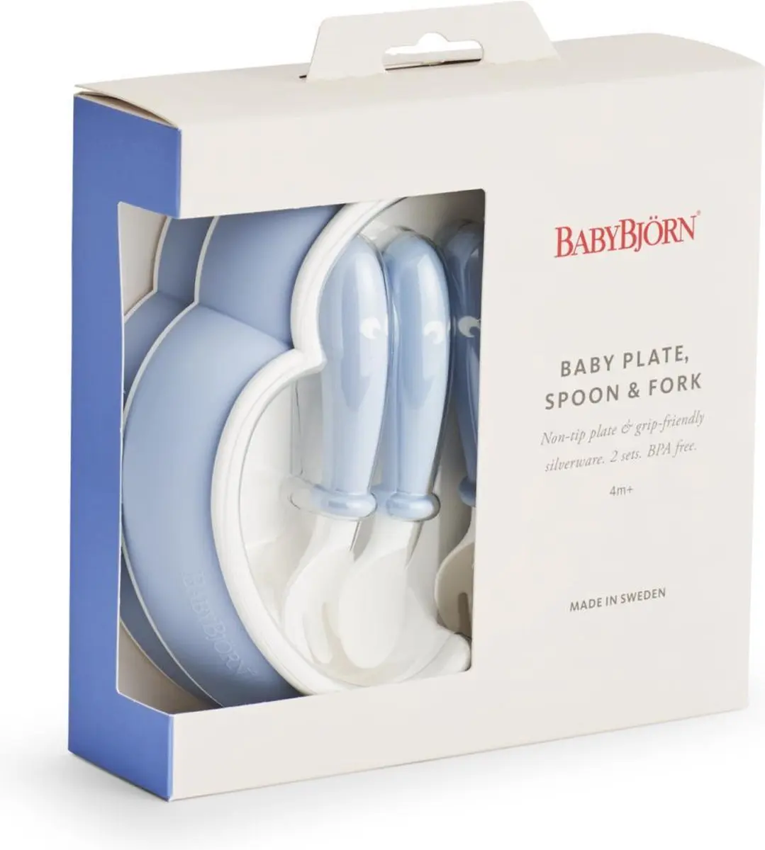 BabyBjörn Babyservies 6-delig Pastelblauw - 2 Sets