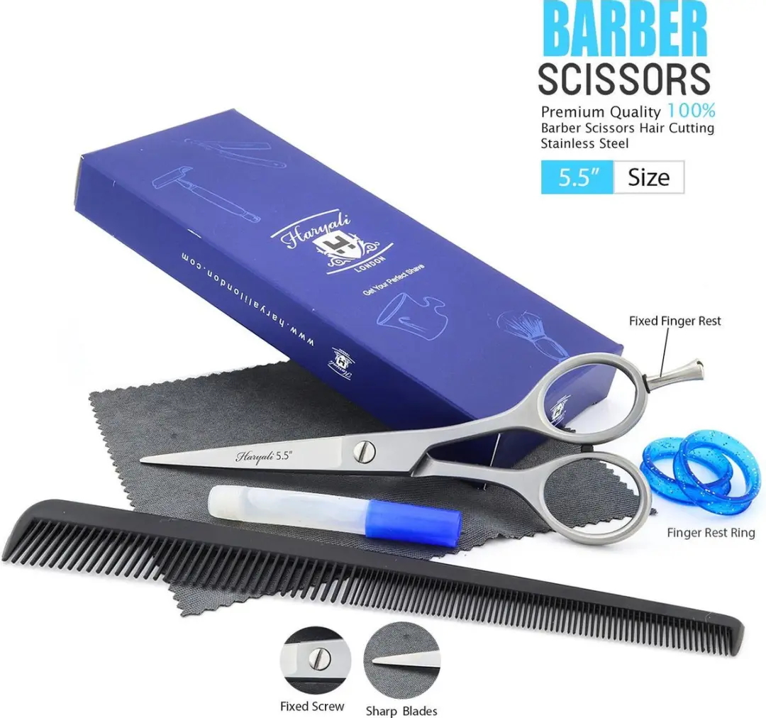 Haryali London Kappersschaar 5,5 Inch RVS