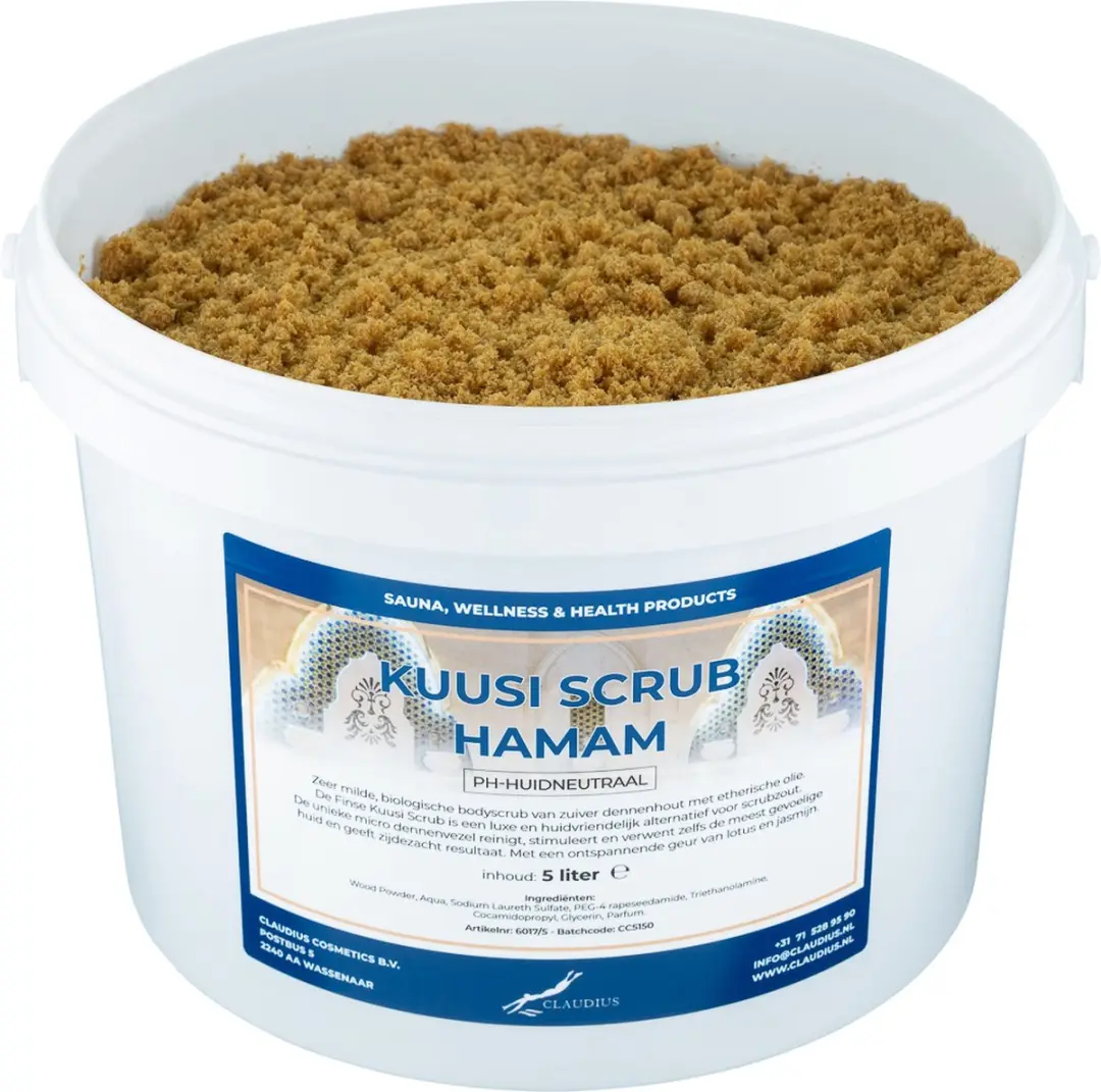 Splashbox Cosmetics Kuusi Scrub Hamam Hydraterende Lichaamsscrub 10L