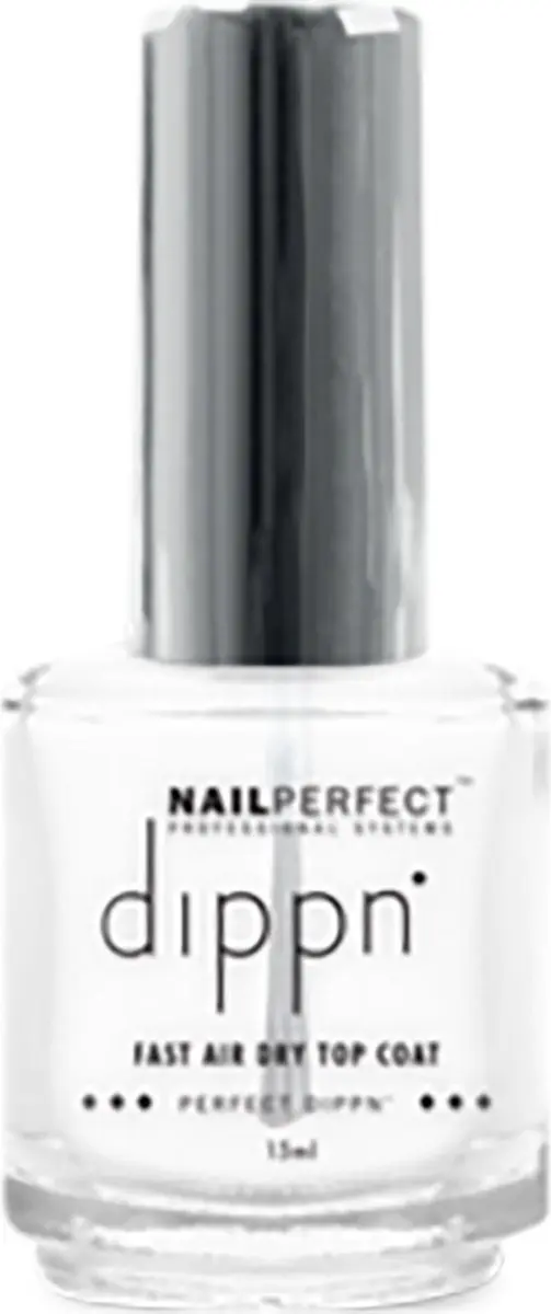 NailPerfect Dipp'n Fast Dry Top Coat 15ml - Zwart