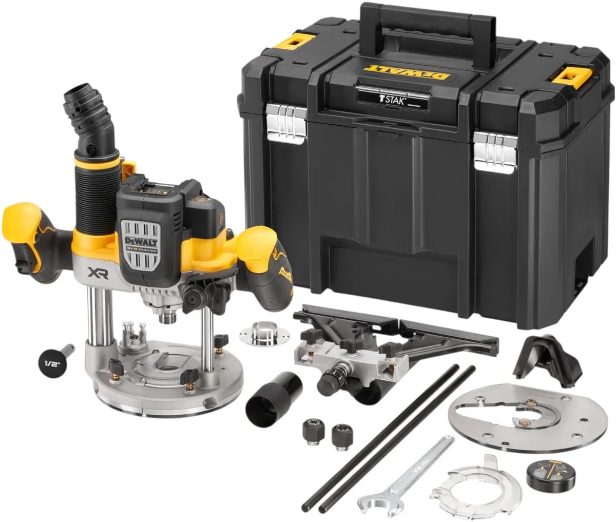 DeWalt DCW620NT Accu Bovenfrees 18V XR - Geel/Zwart