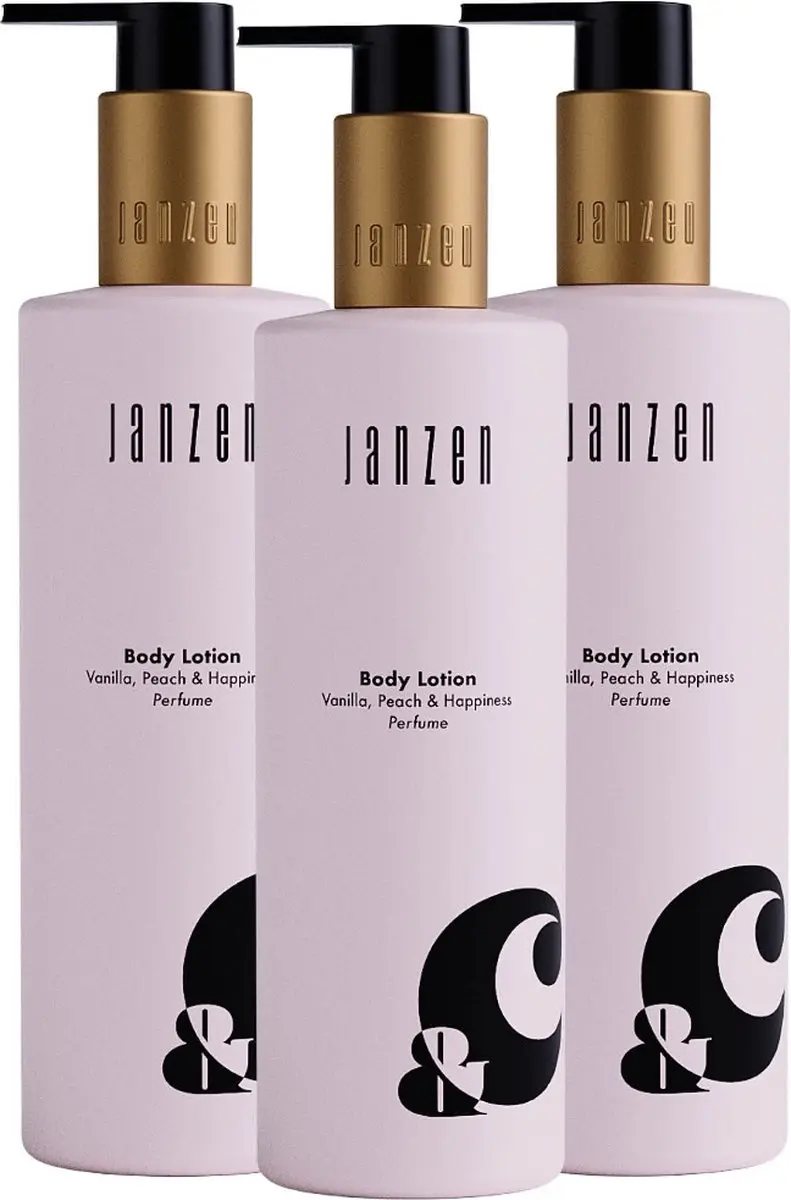 Janzen Bodylotion Vanilla Peach & Happiness 3x250ml