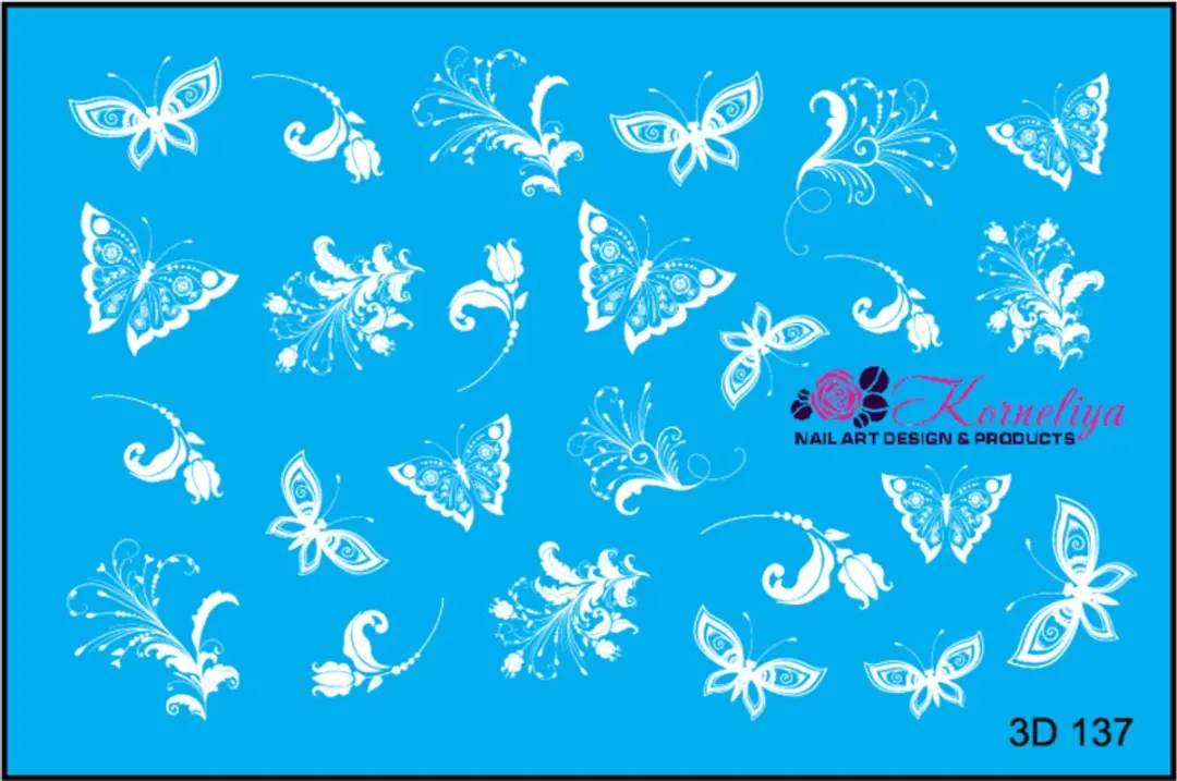 Korneliya 3D Waterdecal 137 Wit