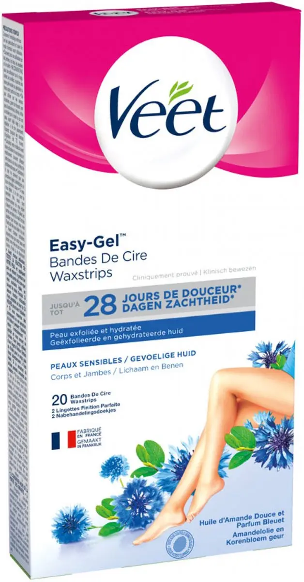 Veet Ontharingsstrips Benen & Lichaam Easy-Gelwax