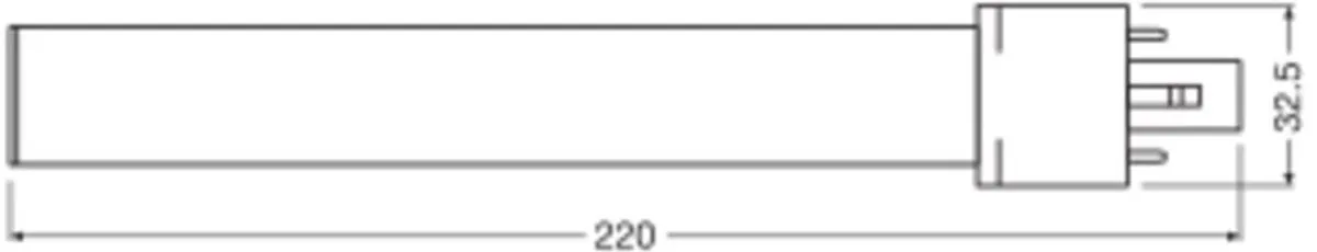 LEDVANCE Dulux S LED 6W Warm Wit Mat - 3000K