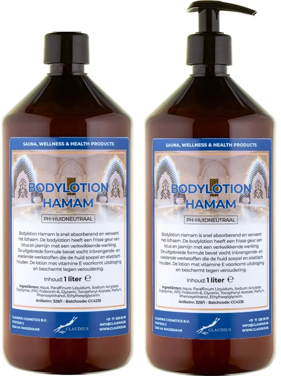 Splashbox Cosmetics Hamam Bodylotion 2 Liter - 2 Stuks