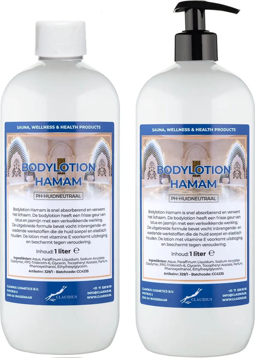 Splashbox Cosmetics Hamam Bodylotion 2 Liter - 2 Stuks