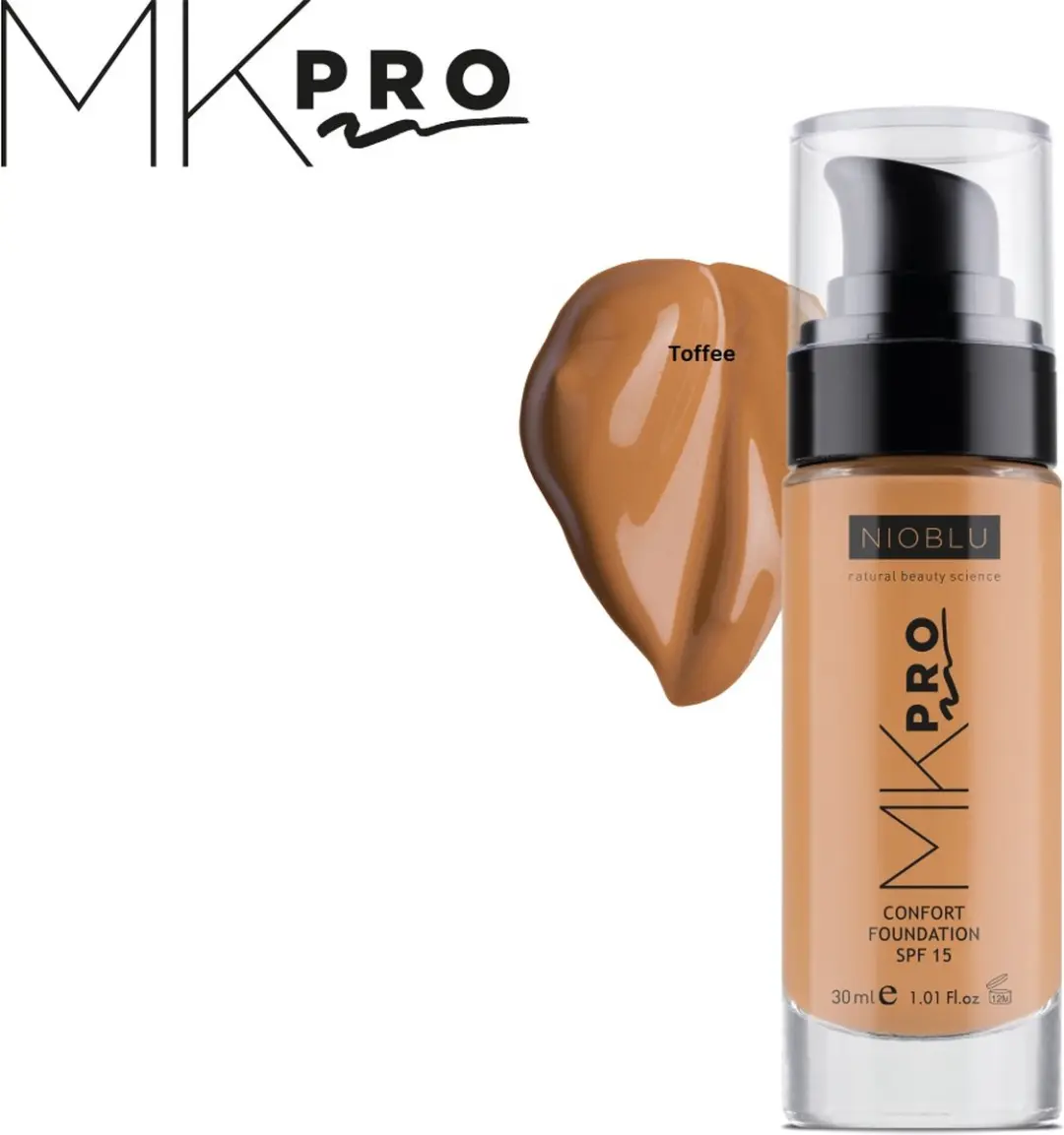 NIOBLU MKPro Foundation SPF 15 Toffee 30ml