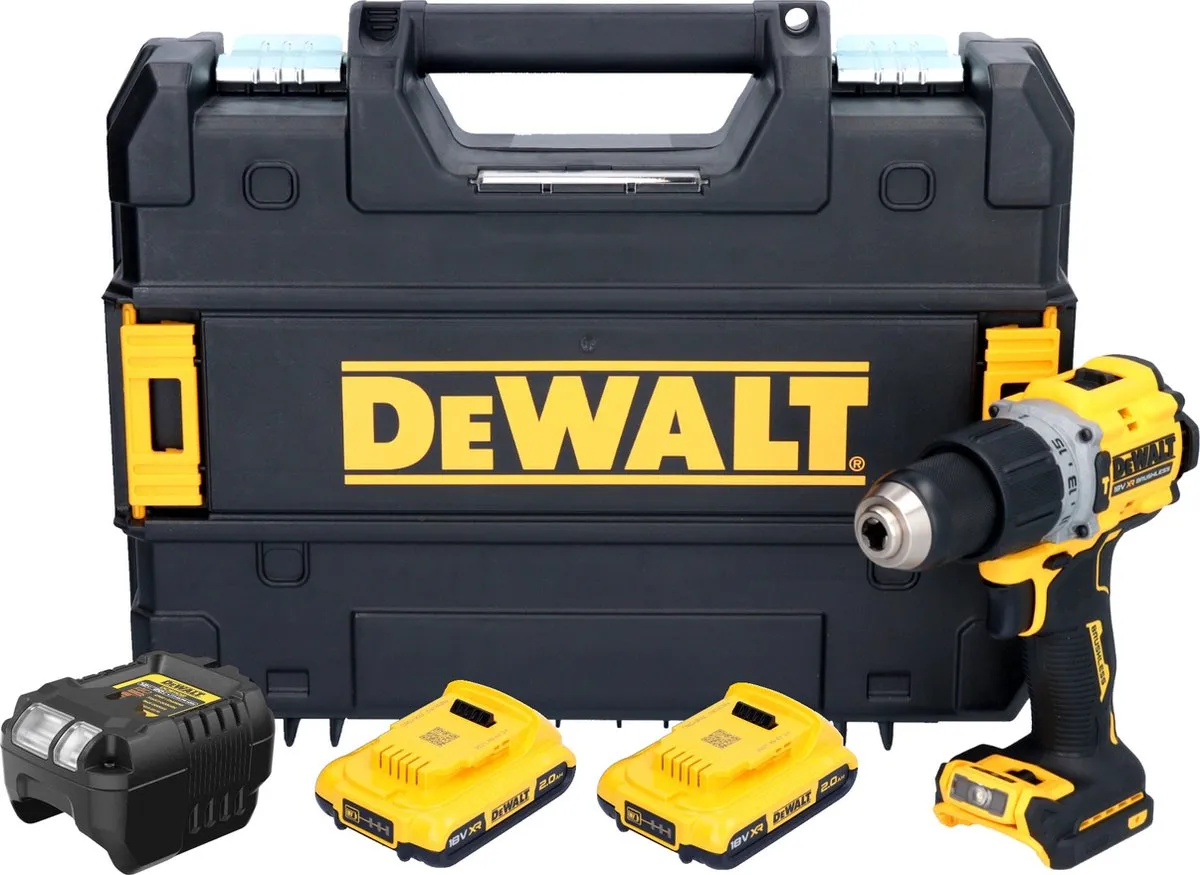 DeWalt DCD805D2T Accu-klopboormachine 18V 90Nm - 2x 2,0Ah + Oplader - afbeelding 2 van 6