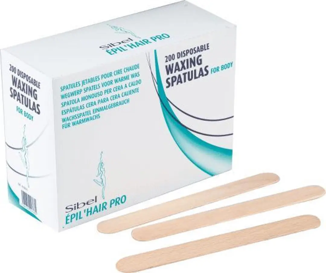 Sibel Epil'Hair Pro Spatel Hout - 200 Stuks