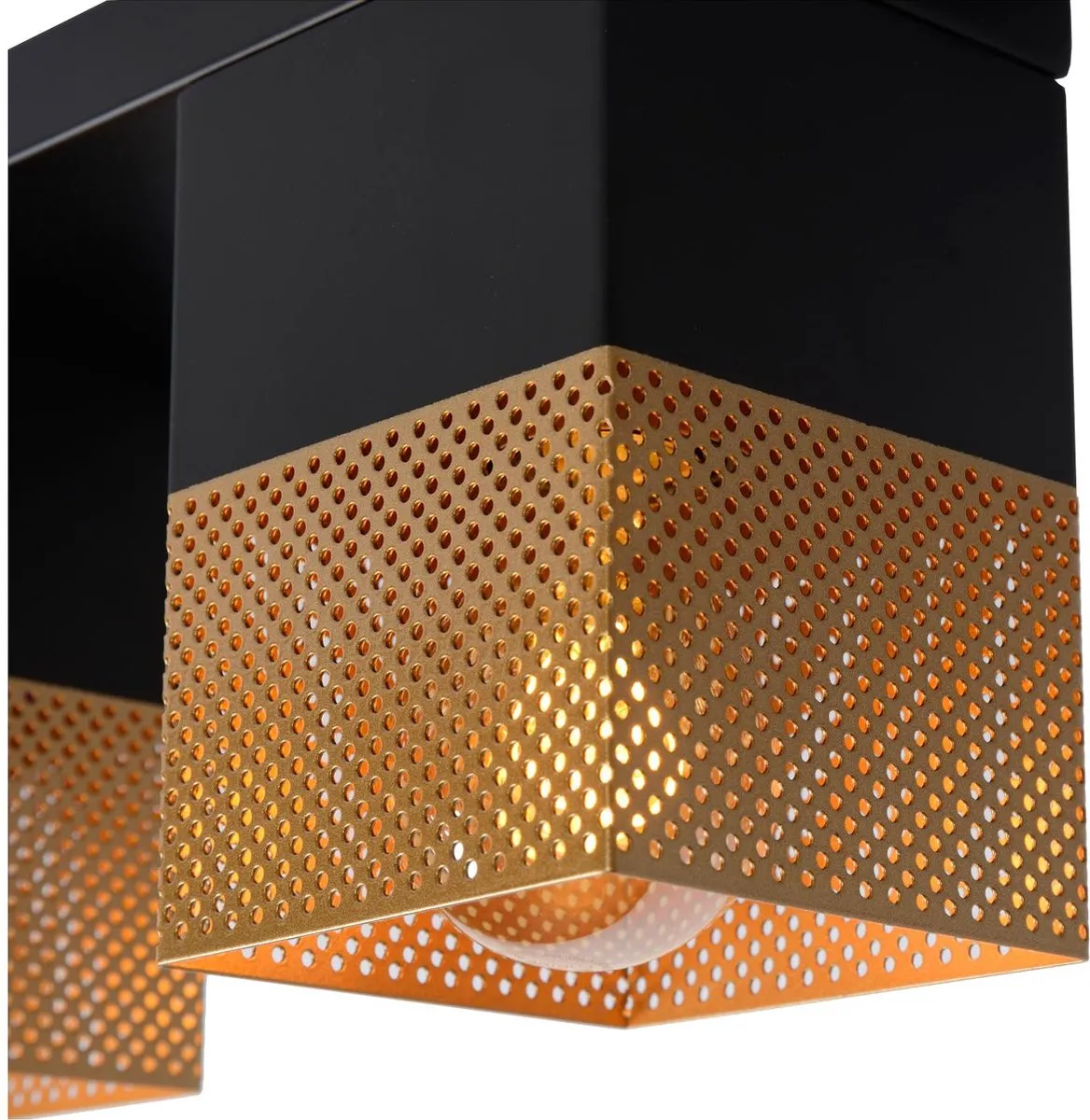Lucide Renate Plafondlamp 2xE27 Mat Goud/Messing