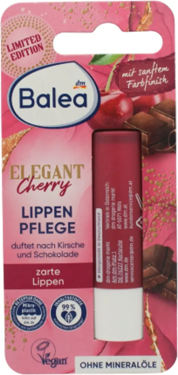 Balea Lippenbalsem Elegant Cherry 4,8g