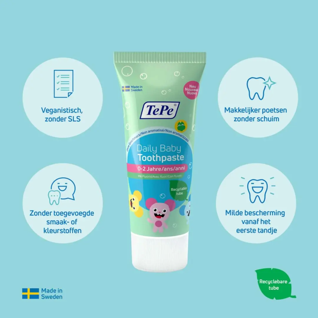 TePe Daily Baby Tandpasta 50ml - 3 Stuks
