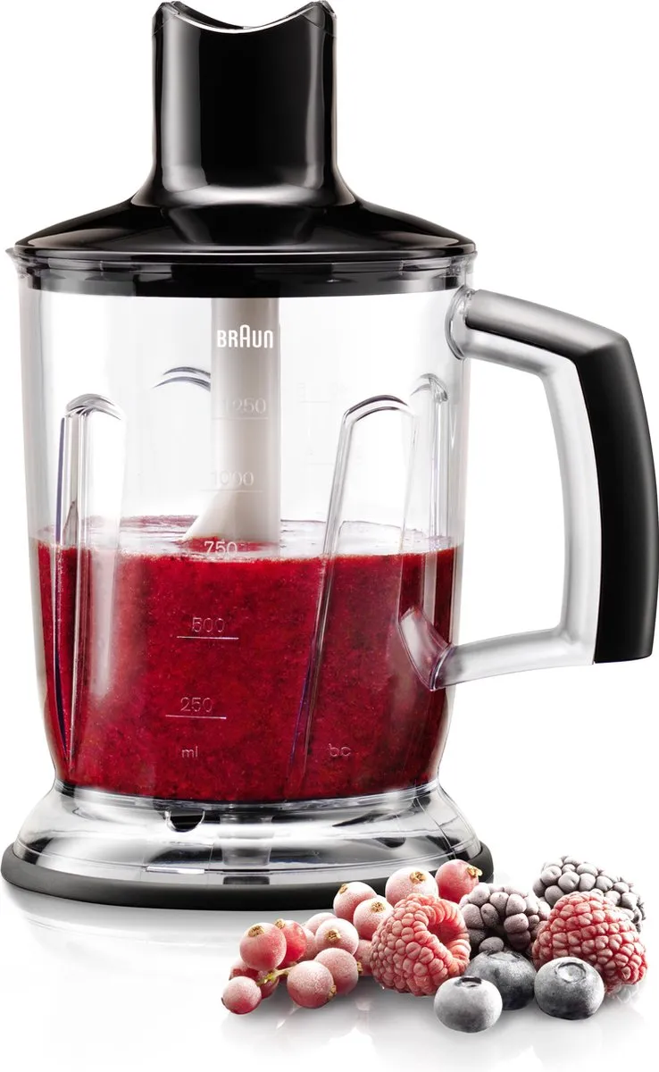 Braun MQ 40 Hakmolen - 1,25L - Zwart